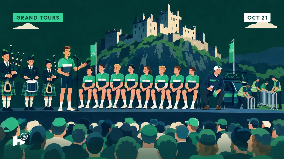 Tour 2027 presents its teams in Edinburgh, Rik looks for the last man in line
